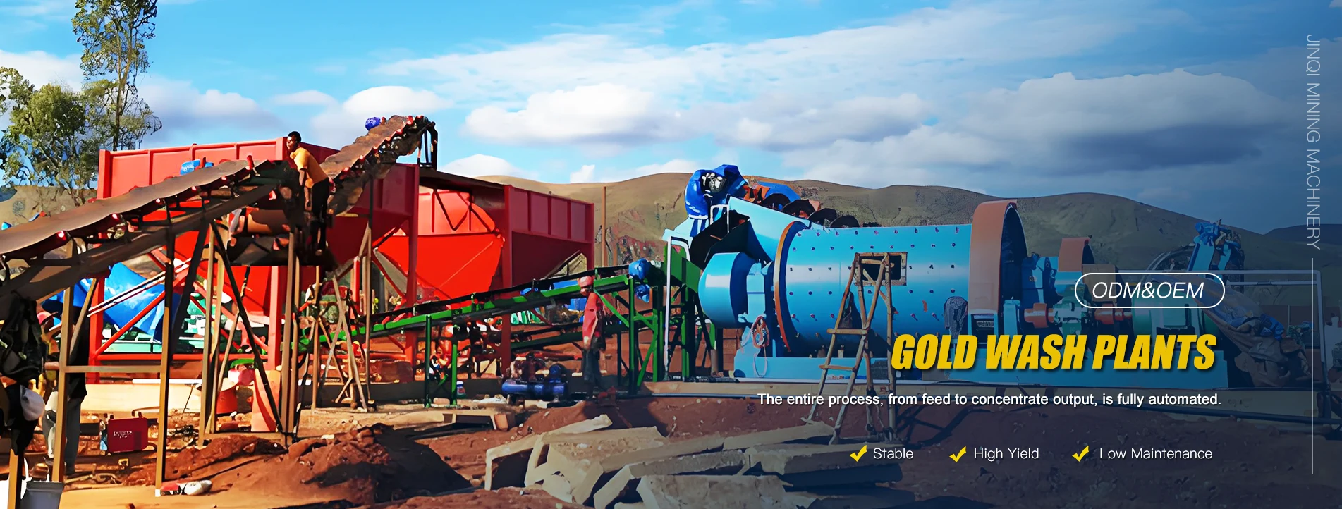 Yuqori samarali oltin yuvish zavodlari fabrikasi